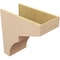 Ekena Millwork 12"W x 24"D x 24"H Classic Monterey Rough Cedar Woodgrain TimberThane Corbel, Primed Tan CORUR12X24X24MONRCPR - alternate 6